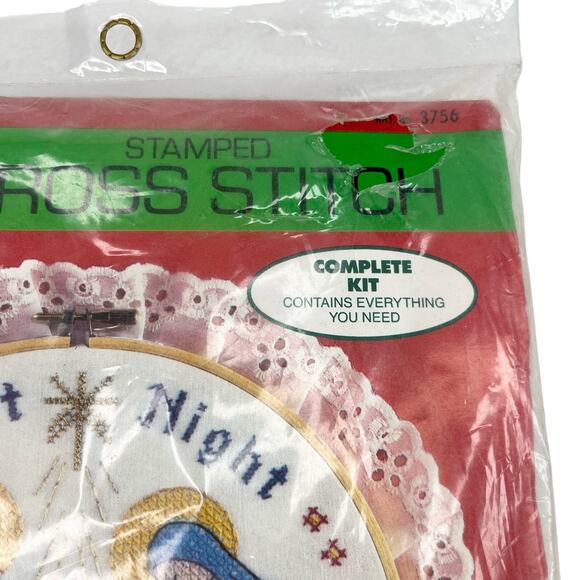 Colortex Silent Night Holy Night 1986 Stamped Cross Stitch Kit New - Picture 6 of 10